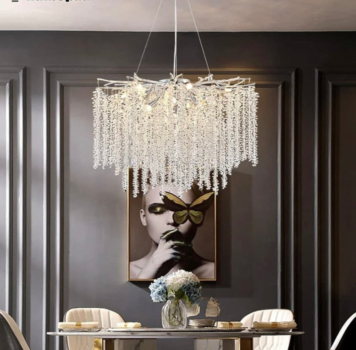 Crystal Tree Branch Chandelier