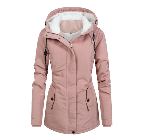 Stavanger- Lined winter coat/jacket with hood waterproof women