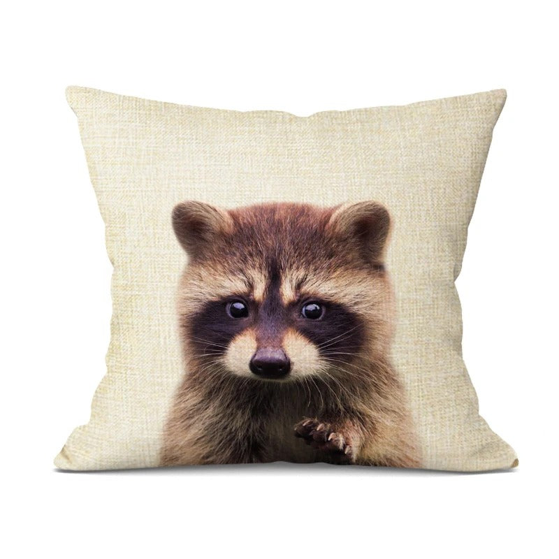 Cute Baby Animal Cushion Cover – Cheerful Nursery Decoration