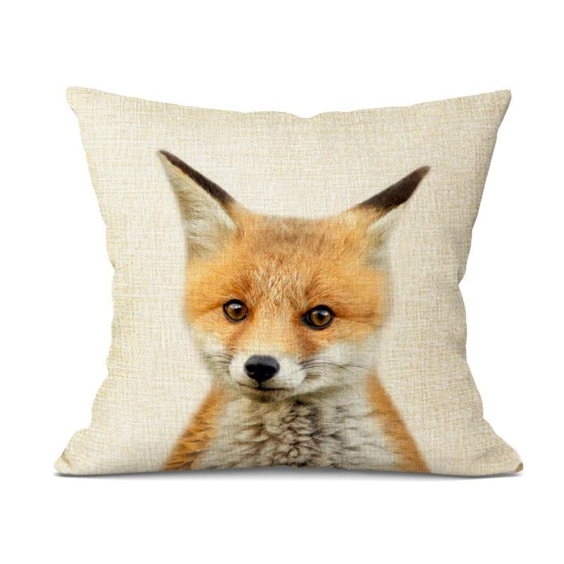 Cute Baby Animal Cushion Cover – Cheerful Nursery Decoration