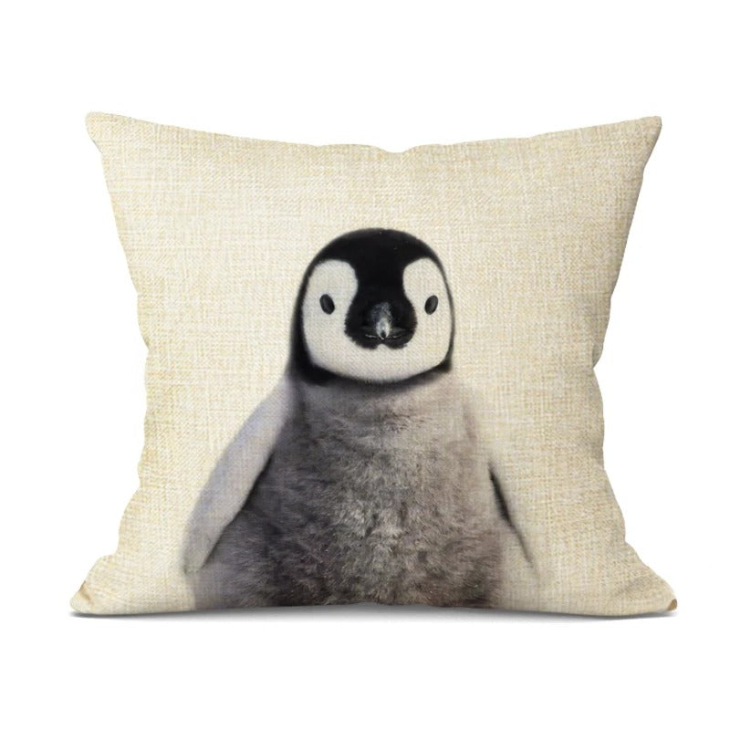 Cute Baby Animal Cushion Cover – Cheerful Nursery Decoration