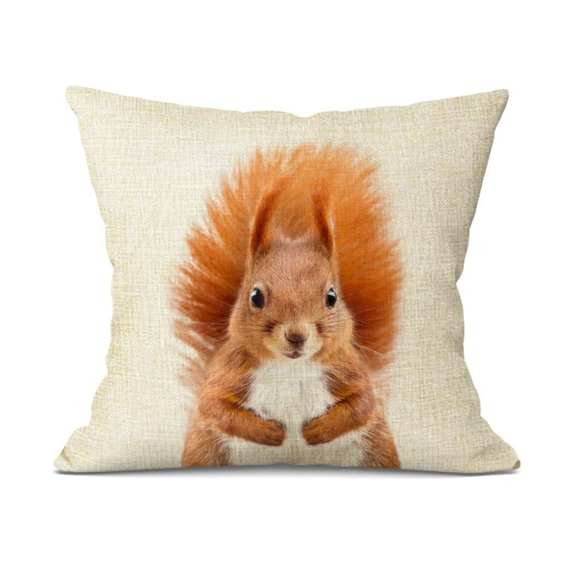 Cute Baby Animal Cushion Cover – Cheerful Nursery Decoration