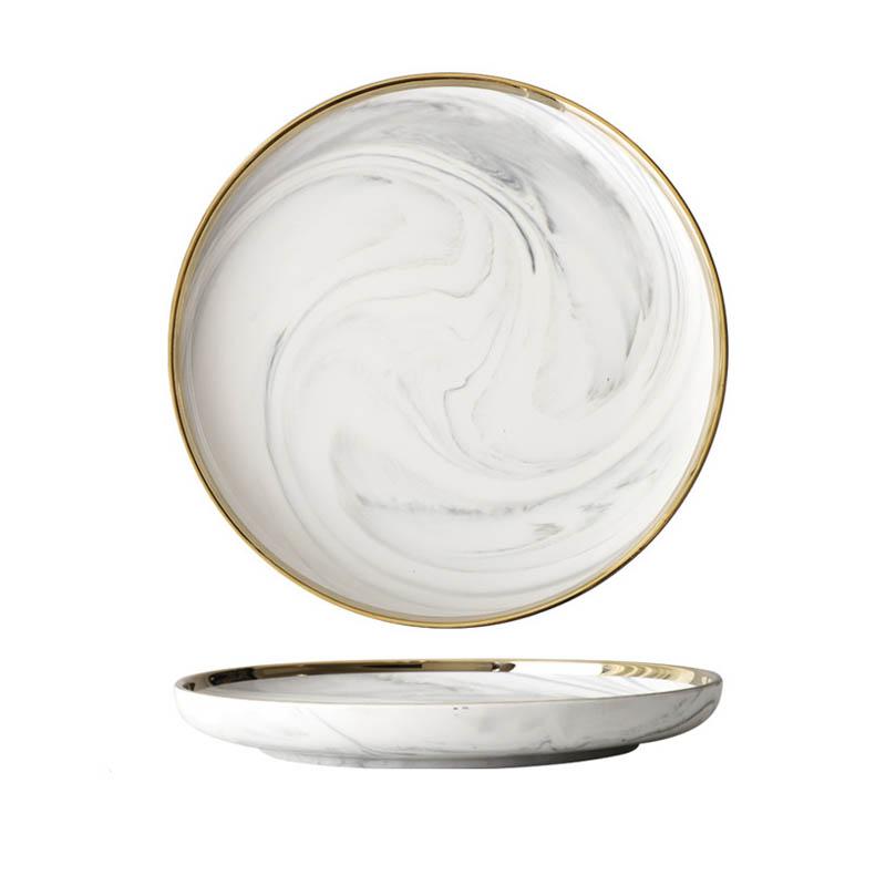 Cataya White Marble Plates