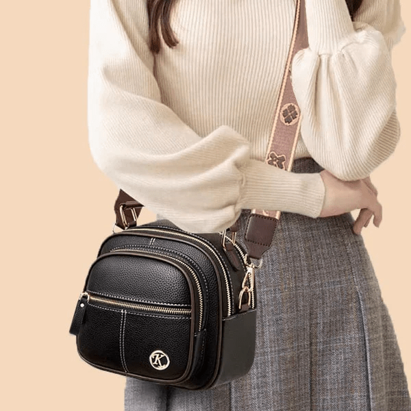 Classic Crossbody Leather Bag™ | Stylish shoulder bag