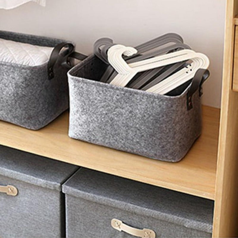 Tilda Collapsible Felt Storage Basket