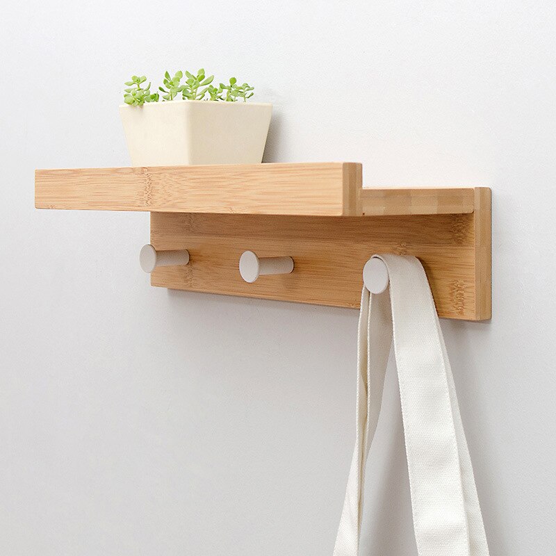 Cooper Wall Storage Shelf with Hooks