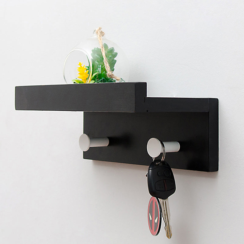 Cooper Wall Storage Shelf with Hooks