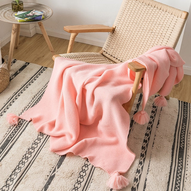 Tabitha Knitted Throw Blankets