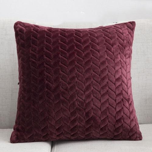 Solid Velvet Pillow Cover