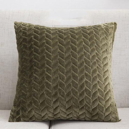 Solid Velvet Pillow Cover