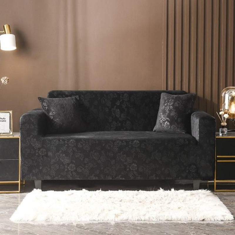 Ambretta Velvet Embossed Stretch Sofa Slip Covers for 1/2/3/4 Seater Sofas