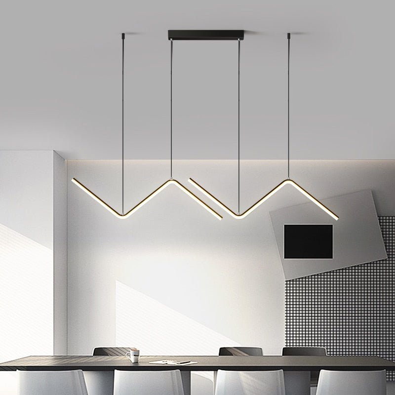 Wave Shaped Pendant Light