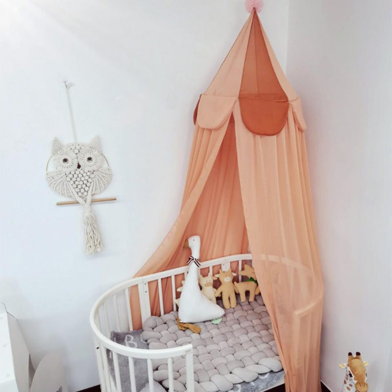 Circus Chiffon Nursery Cot Cover and Kids Canopy