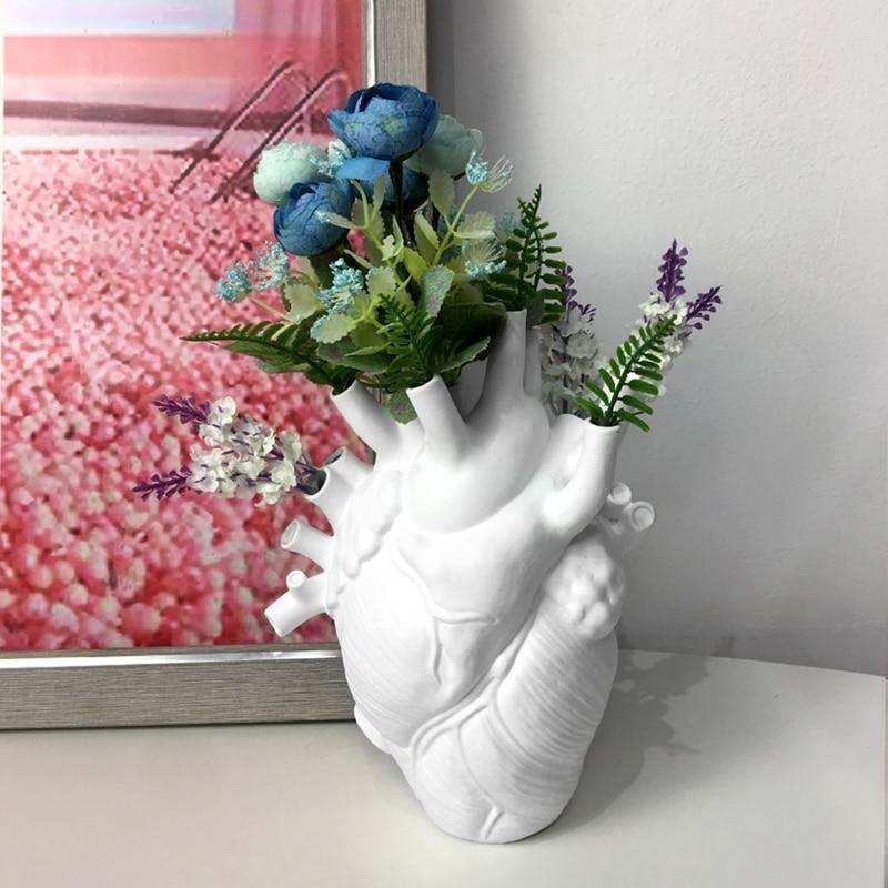 Anatomical Heart Ceramic Vase