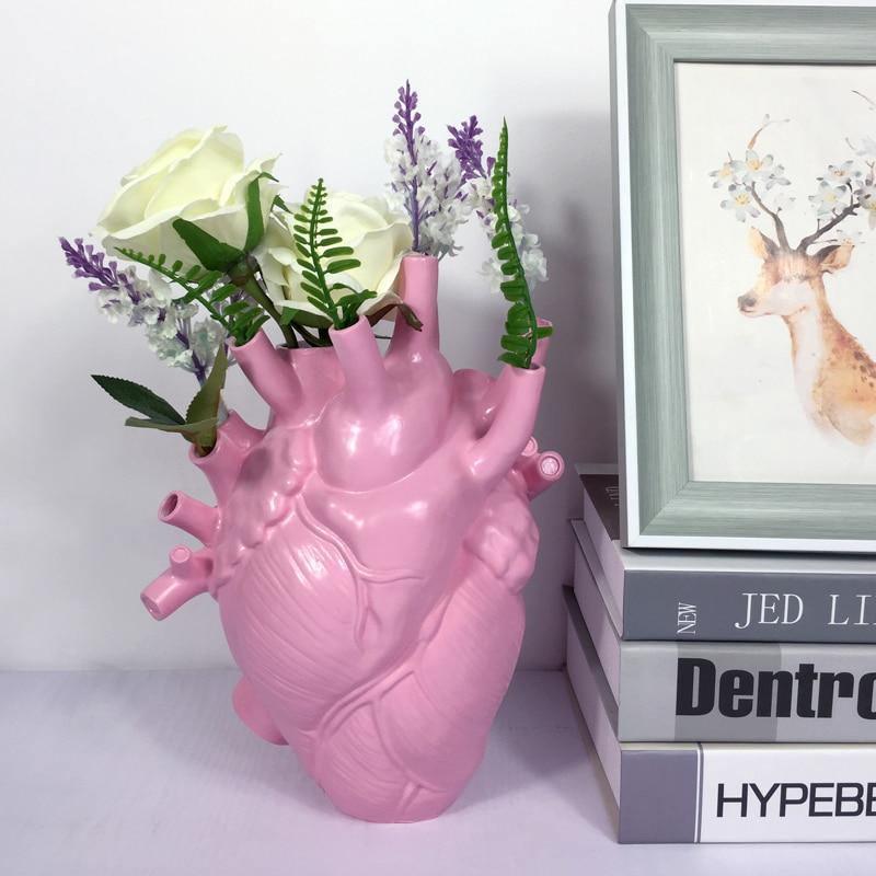 Anatomical Heart Ceramic Vase