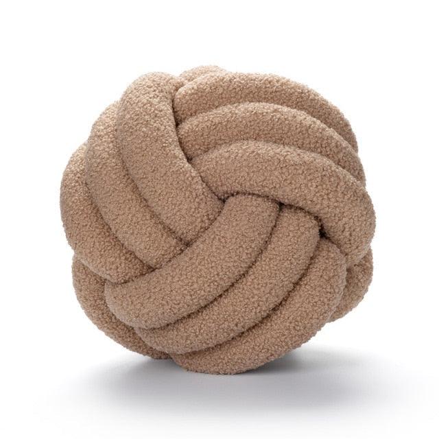 Triple Knot Cotton Fleece Pillow