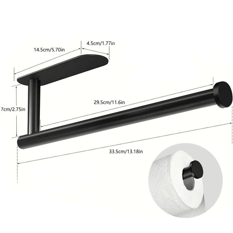 The Essential Towel Rack & Paper Towel Holder