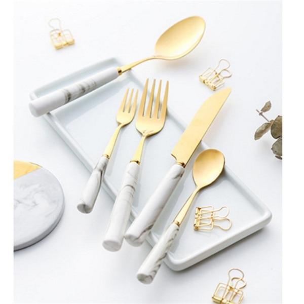 Simple Marbled Pattern Tableware/Flatware