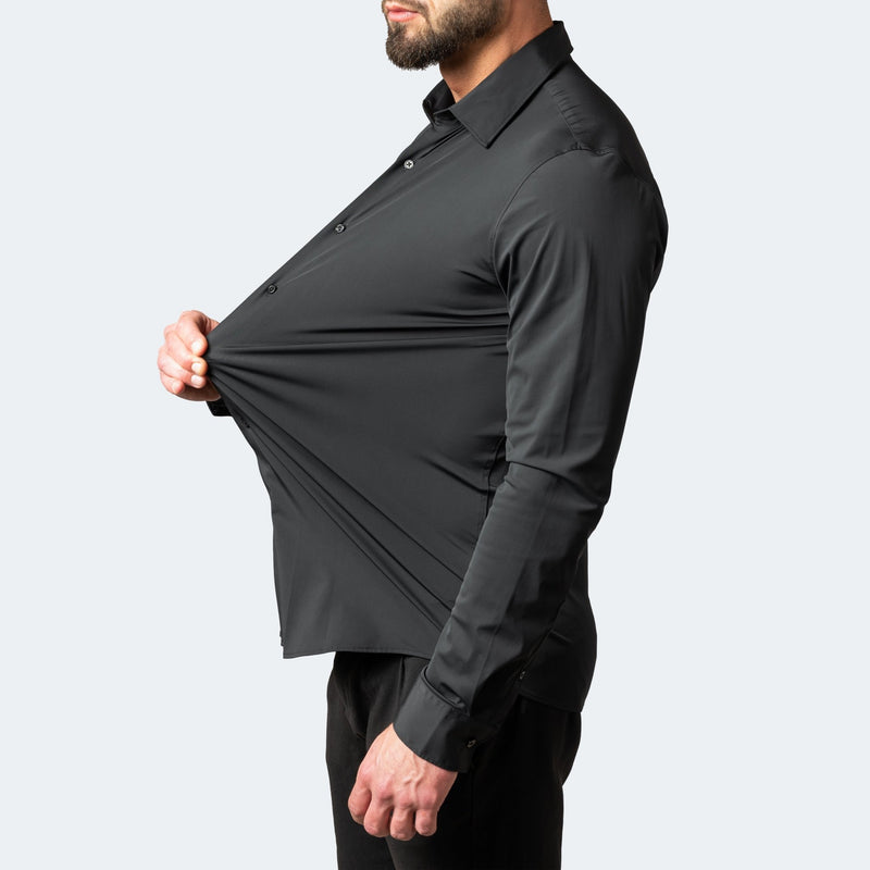 Teddy Stretch Anti-Wrinkle Shirt: a shirt that almost puts itself on