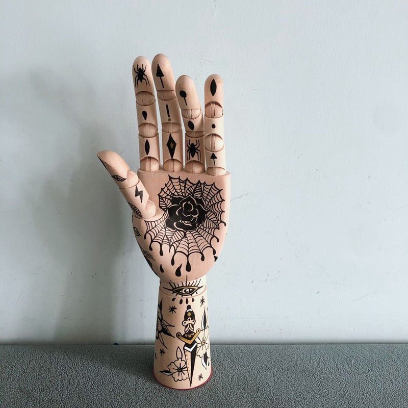 Tattooed Mannequin Hands Sculpture | Jewelery holder