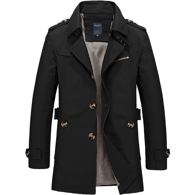 Thomas - Mid Length Trench Coat Jacket