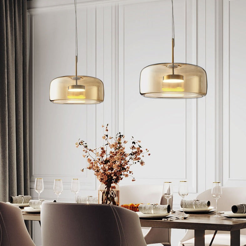 VerreElegance - Modern Hanging Lamp for Hotel Furnishings