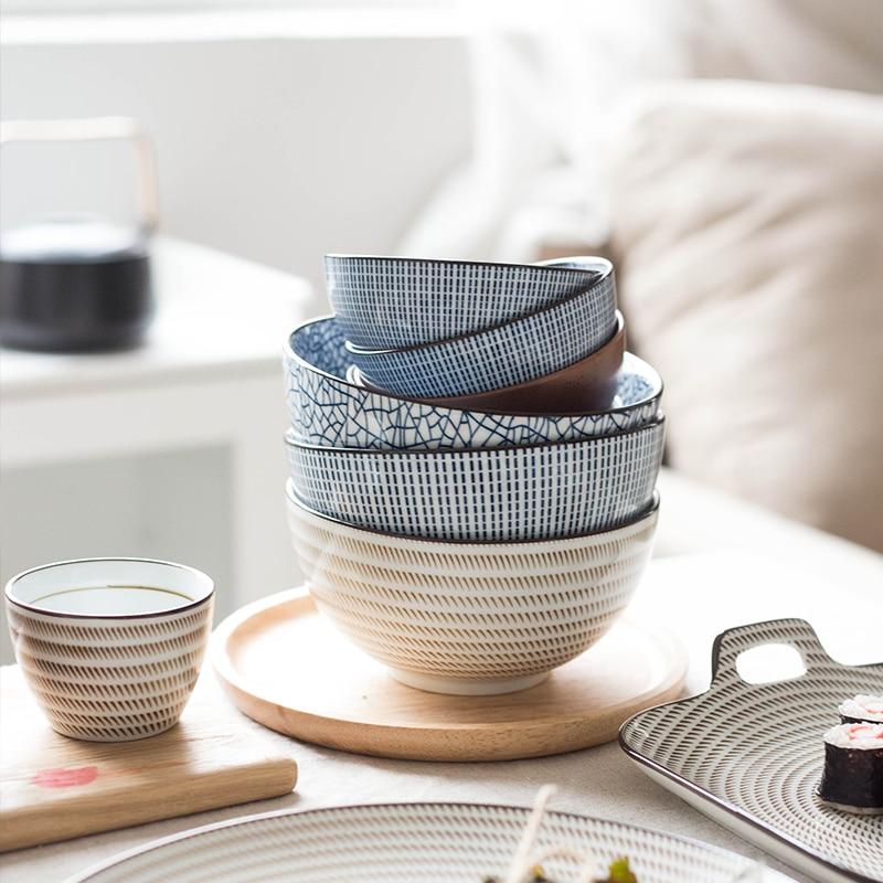 Traditional Japanese Ceramic Dinnerware Collection