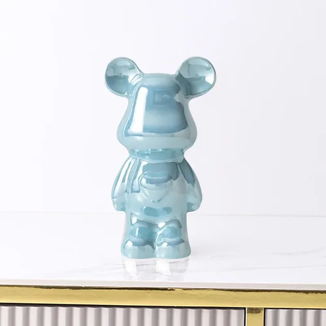 Unique Metallic Bear Penny Bank - Decorative Coin Bank for Home Decor