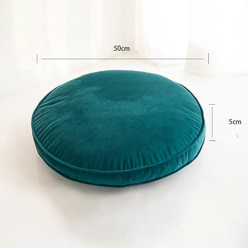 Velvet Luxury Large Round Throw Pillows Cushions with Pillow Insert