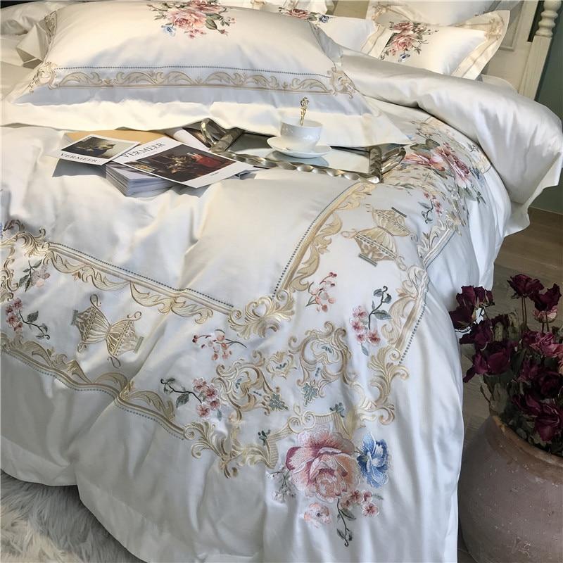 Vintage Rose Duvet Cover Set (Egyptian Cotton, 600 TC)