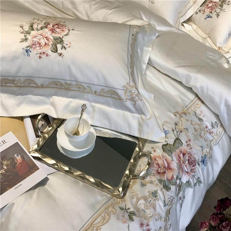 Vintage Rose Duvet Cover Set (Egyptian Cotton, 600 TC)