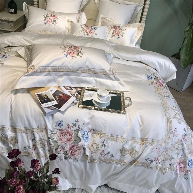 Vintage Rose Duvet Cover Set (Egyptian Cotton, 600 TC)