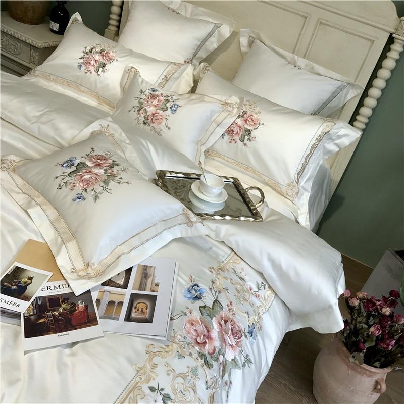 Vintage Rose Duvet Cover Set (Egyptian Cotton, 600 TC)