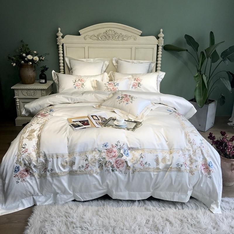 Vintage Rose Duvet Cover Set (Egyptian Cotton, 600 TC)