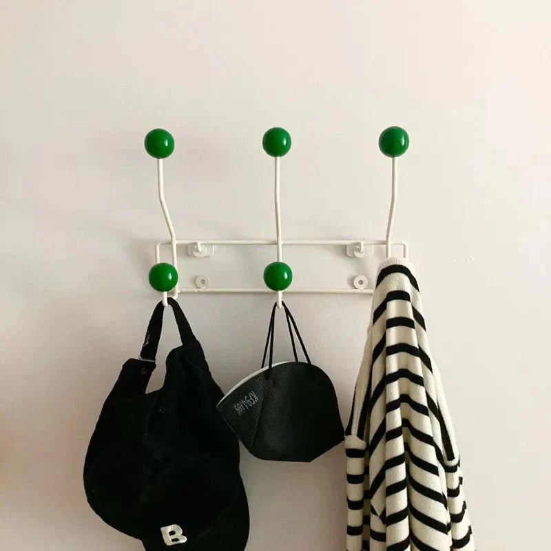 Vintage Style Coloured Metal Clothes Hooks