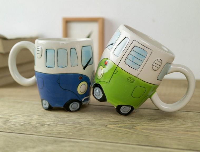 Vibrant Hippie Bus Coffee Mug – Eco-Friendly Ceramic