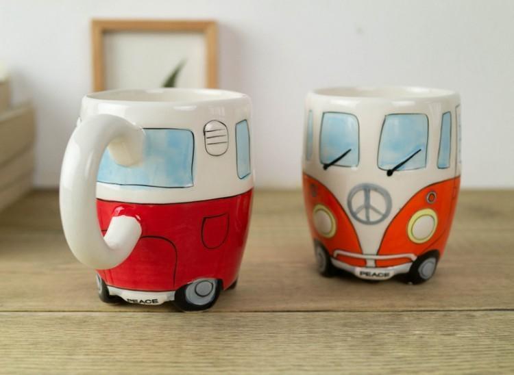 Vibrant Hippie Bus Coffee Mug – Eco-Friendly Ceramic