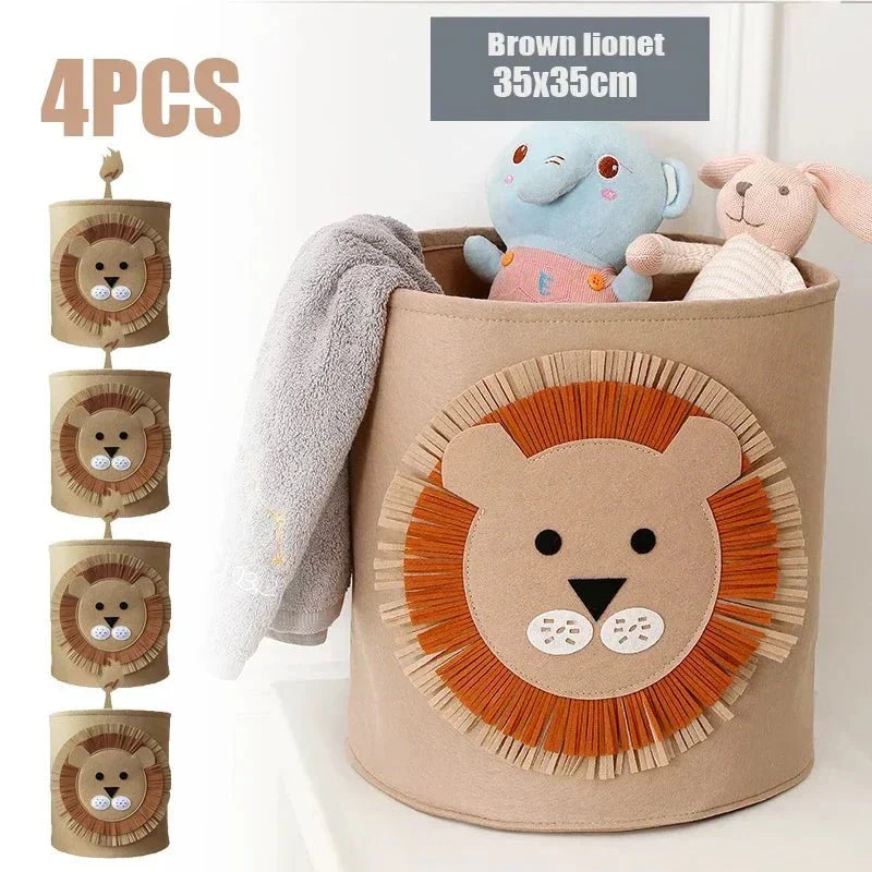 Wild Animal Toy Storage Basket