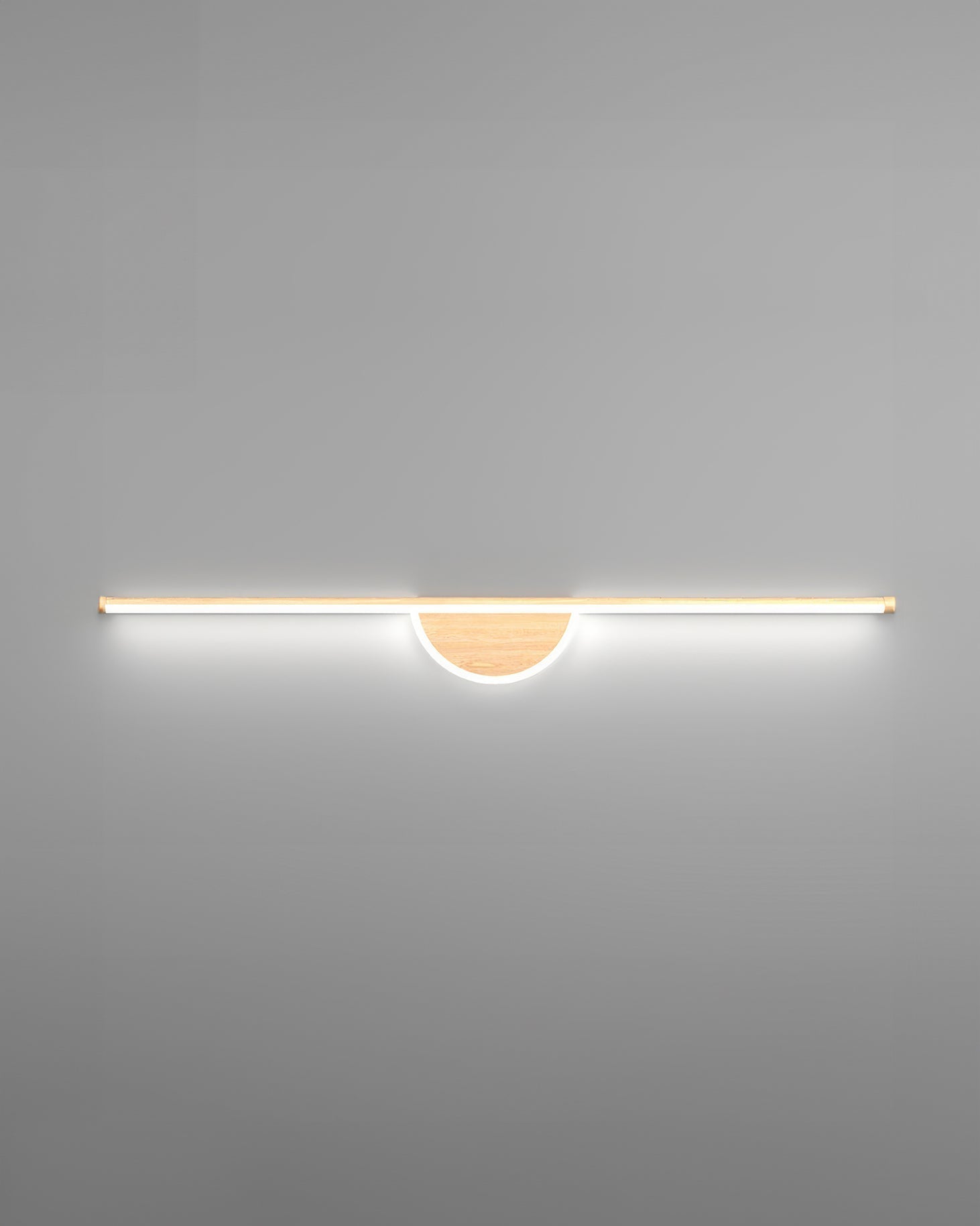 Wooden Arc Modern Wall Lamp