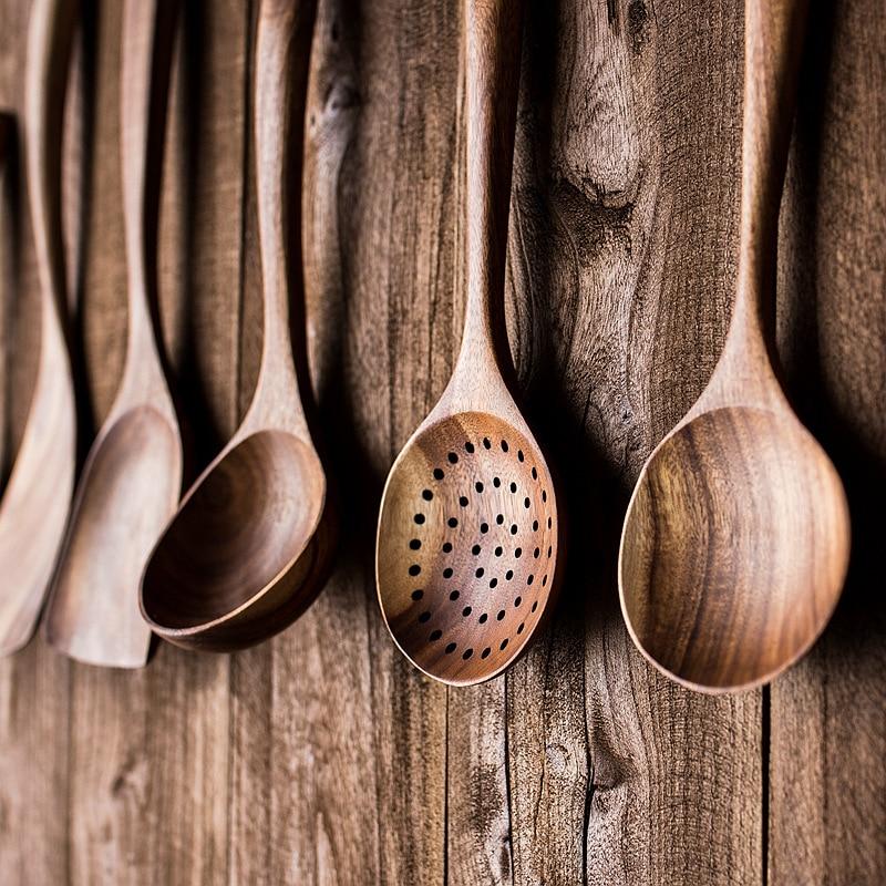 Woodland Teak Kitchen Utensils Collection